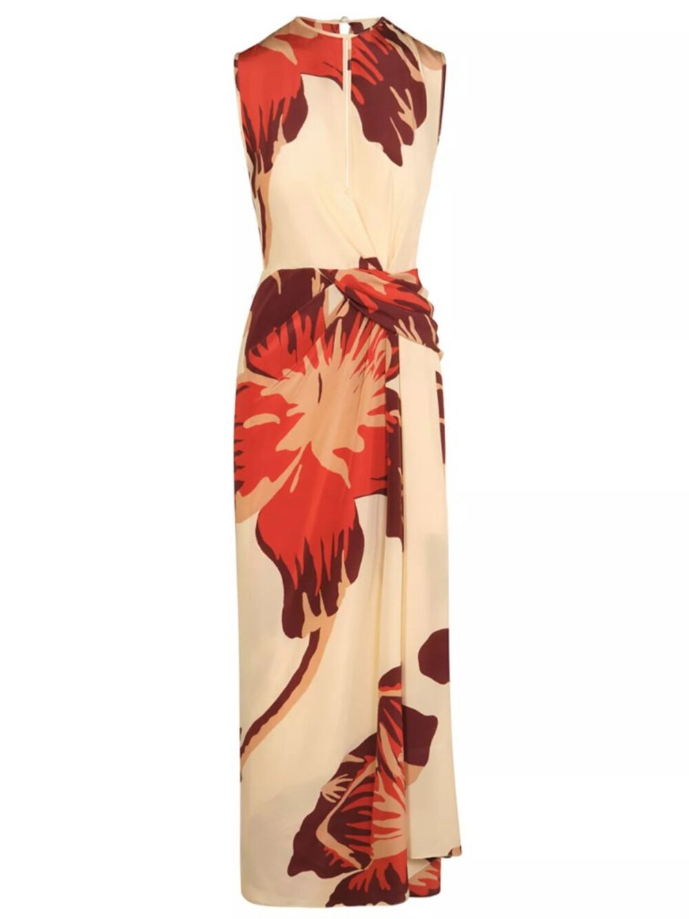 Johanna Ortiz Odyssey Silk Ankle Dress Ecru Multi Size 4 NWT - Picture 4 of 6